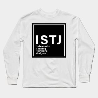 MBTI, ISTJ , 16 Personalities , black Long Sleeve T-Shirt